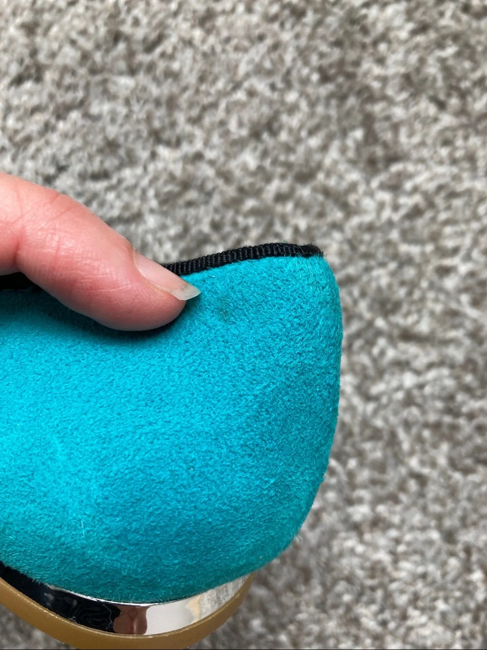 Rara Avis by Iris Apfel Turquoise Suede Pelican Sequin Flats Loafer Dodo bird 8